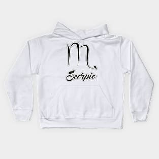 Scorpio Zodiac Design Kids Hoodie